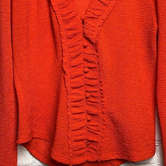 Anthropologie Long Sleeve Textured Blouse - Picture 5 of 11